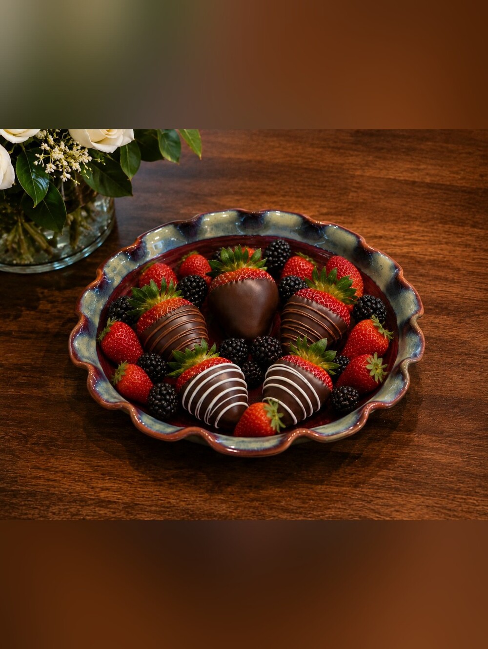 HANDMADE💫Glazed Pottery Pie Plate